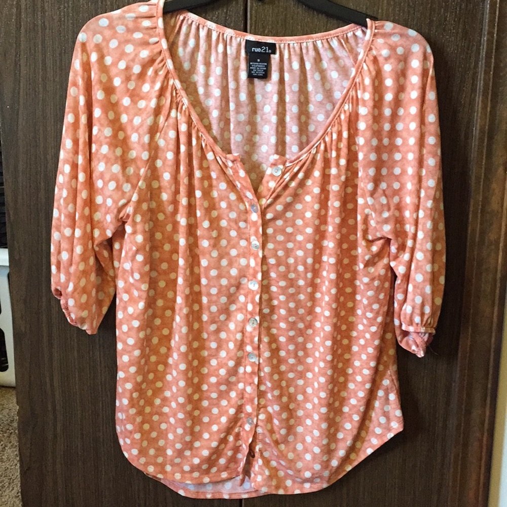 Polka dot blouse
